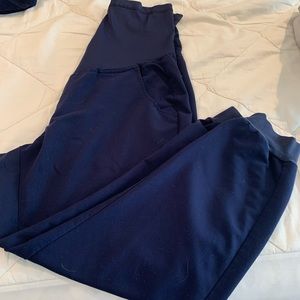 Figs Large Petite Maternity Joggers, Navy